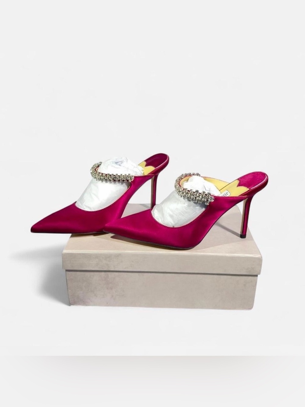 Jimmy Choo Bing 100mm crystal-embellished mules
Women’s 9.5/10